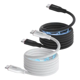 【Gigastone 立達國際】240W USB-C to USB-C 磁吸快充傳輸線CC-8800(iPhone17/Mac筆電/Android/Switch充電)