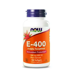 【NOW 健而婷】E級棒 維他命E-100顆/瓶(5瓶組)