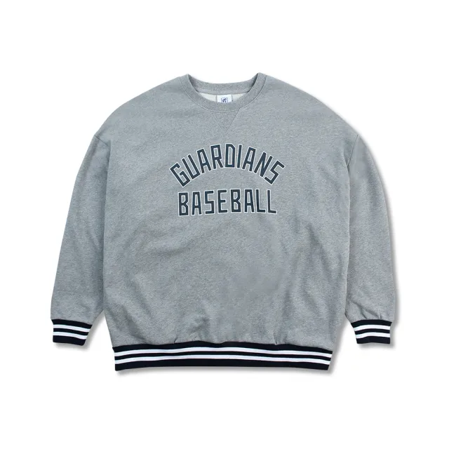【富邦悍將】GUARDIANS寬版落肩大學TEE(麻灰_M-3XL)