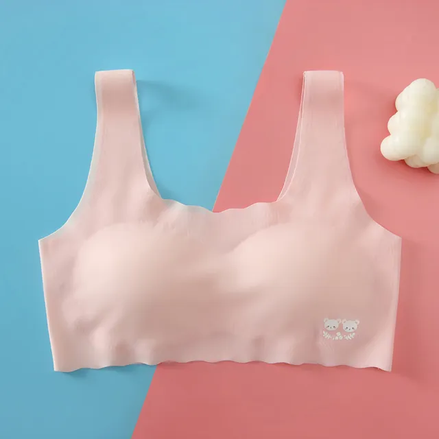 【chiao!Babe 俏寶貝】1件組 高彈力冰絲無痕內衣(M-L/成長型內衣/無鋼圈/學生/兒童/少女/5色)