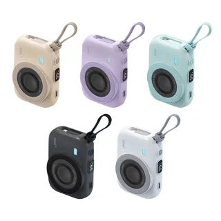 【HANG】PD3C 無線磁吸行動電源 10000mAh(22.5W PD+QC AppleWatch AirPods 快充 自帶線 充電盤)