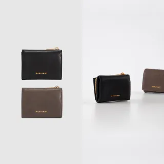 【ROBINMAY】洛月真皮短夾(壓扣封口/多色任選)