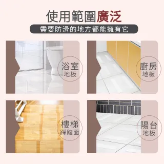 【Echain Tech】透明金鋼砂防滑貼片 透明加大款 20x20cm 單片(止滑貼片/浴室止滑貼/地磚貼/樓梯止滑貼)