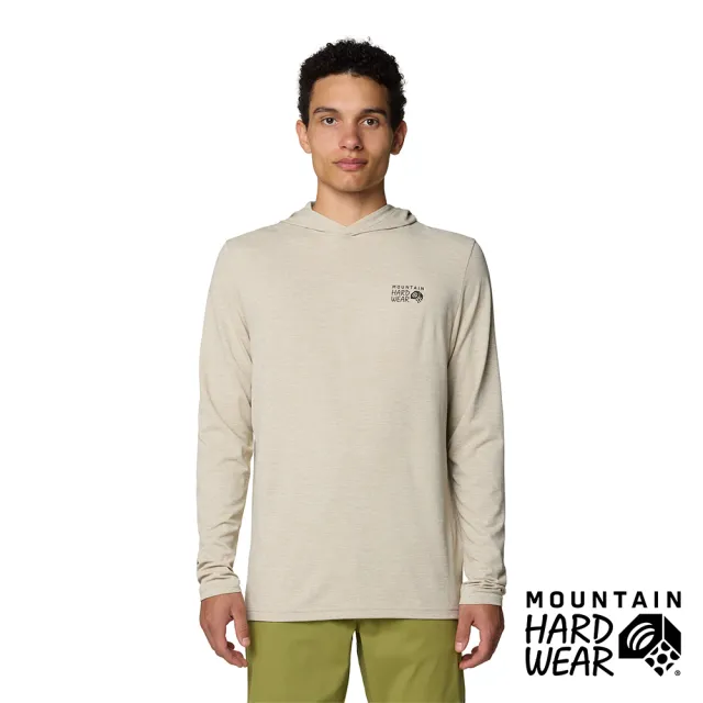 【Mountain Hardwear】Sunblocker Hoody Men 防曬長袖連帽排汗衣 男款 沙畫 #2038381