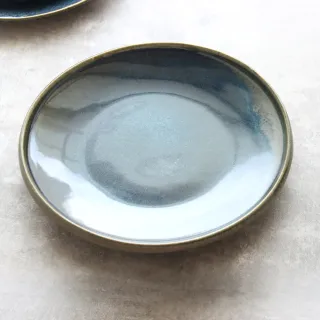【Just Home】日式星空藍波窯變陶瓷10吋盤(盤 湯盤 平盤 碗盤 餐盤)