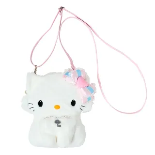 【SANRIO 三麗鷗】雙11 平成吉祥物系列 絨毛造型斜背包 側背包
