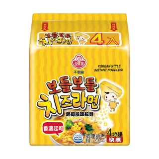 【不倒翁】起司風味拉麵(111g*4入)