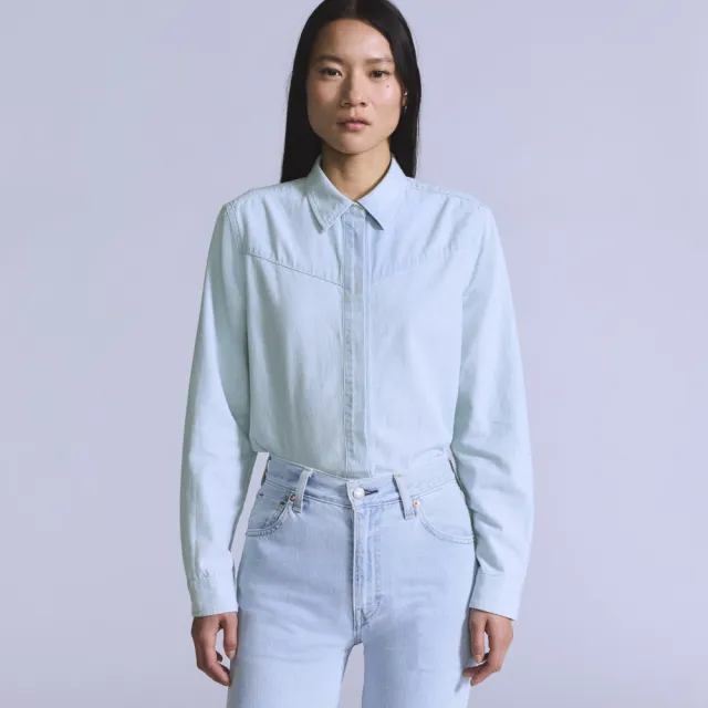 【LEVIS】BLUETAB™ 女款 丹寧牛仔襯衫 上衣 熱賣單品 001LP-0000