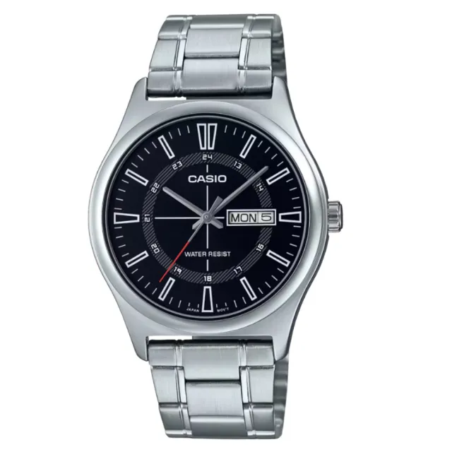 【CASIO 卡西歐】雙11 紳士經典鋼帶錶(MTP-V006D-1C)