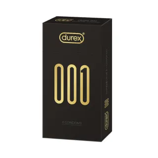 【Durex 杜蕾斯】001水性聚氨酯標準裝保險套衛生套安全套避孕套6入(情趣用品.保險套.衛生套)