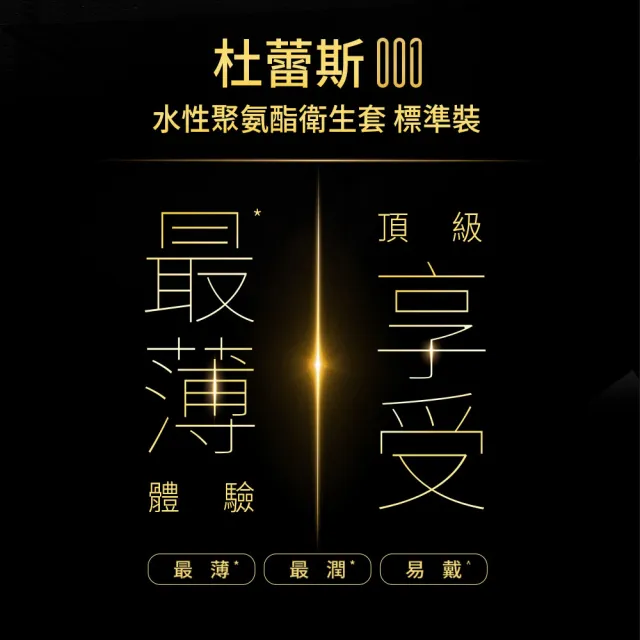【Durex 杜蕾斯】001水性聚氨酯標準裝保險套衛生套安全套避孕套6入(情趣用品.保險套.衛生套)