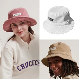 【CHUCUCHU】燈芯絨漁夫帽 遮陽帽 可調節 遮陽帽 高爾夫 運動帽