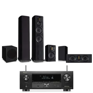 【Denon 天龍】家庭劇院組合(AVR-X4800H+Wharfedale EVO4.4+4.1+4.CS+WH-D10)