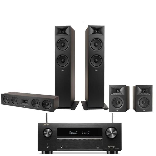 【Denon 天龍】家庭劇院組合(AVR-X2800H+JBL STAGE 260F+240B+245C)