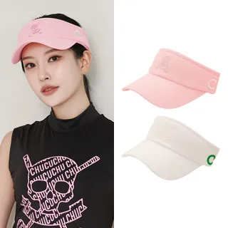 【CHUCUCHU】馬卡龍色 遮陽中空帽 空頂帽 運動帽 高爾夫 帽子