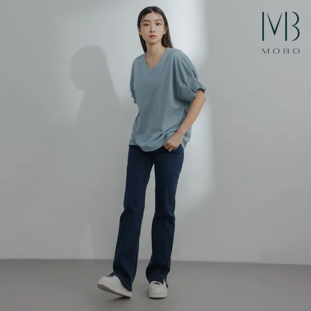 【MO-BO】MIT有機棉立體打折袖上衣