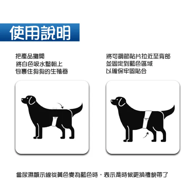 【美國BV Pets】寵物禮貌帶 公犬用 2包組(公狗禮貌帶/寵物尿布/狗尿布/狗尿褲)