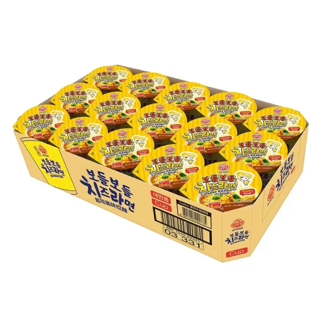 【不倒翁】Ottogi 起司風味湯杯麵62公克X15入(136996)