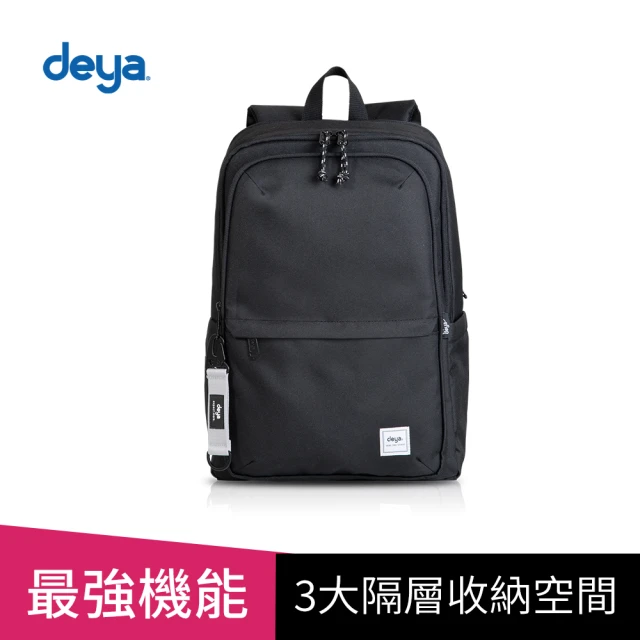【deya】官方直營 Eco Loop 機能後背包 黑色(防潑水)