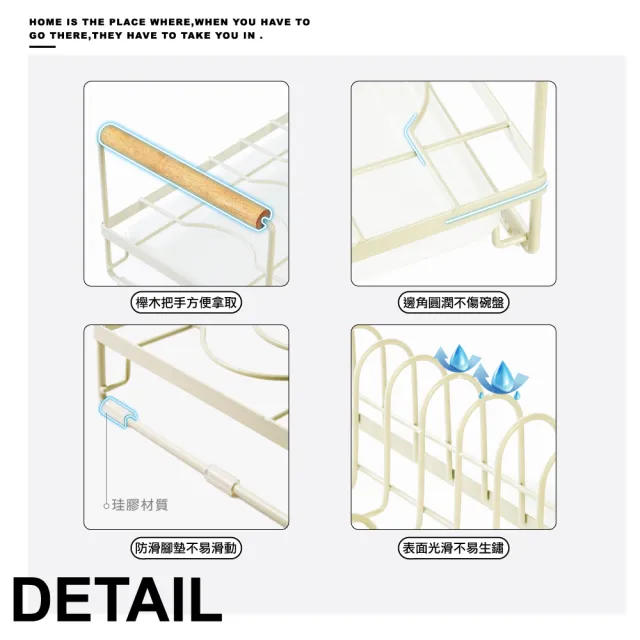 【ONE HOUSE】歐米碗碟瀝水置物架 收納架 碗架 碟架(1入)
