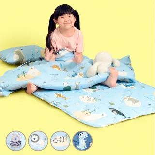 【Embrace 英柏絲】萊賽爾 兒童三件組 幼兒園午睡必備 吸濕排汗(幼兒園睡墊 午睡墊 棉被 睡袋)