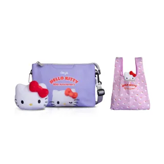 【deya】官方直營 hello kitty 三麗鷗 凱蒂50週年抗菌萬用包 贈kitty吊飾購袋(斜背包)