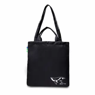 【deya】官方直營 大翅鯨環保回收抗菌托特包 黑色(托特包 手提包)