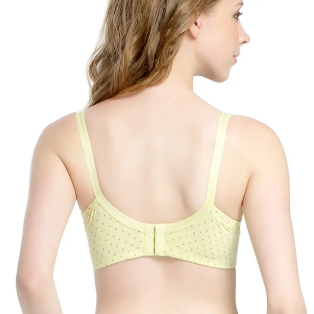 【Gennies 奇妮】哺乳內衣 蕾絲美型軟鋼圈內衣(黃 特惠)