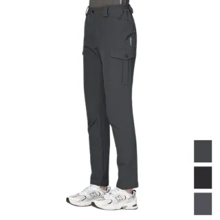 【Wildland 荒野】彈性保暖機能多袋工裝褲 女 0B22317(四向彈性 防風 防潑水 內磨毛 長褲)