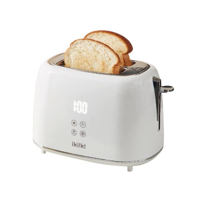 【ikiiki 伊崎】享厚日式烤麵包機 IK-ET3301(螢幕顯示 貝果機 早餐機 烤吐司)