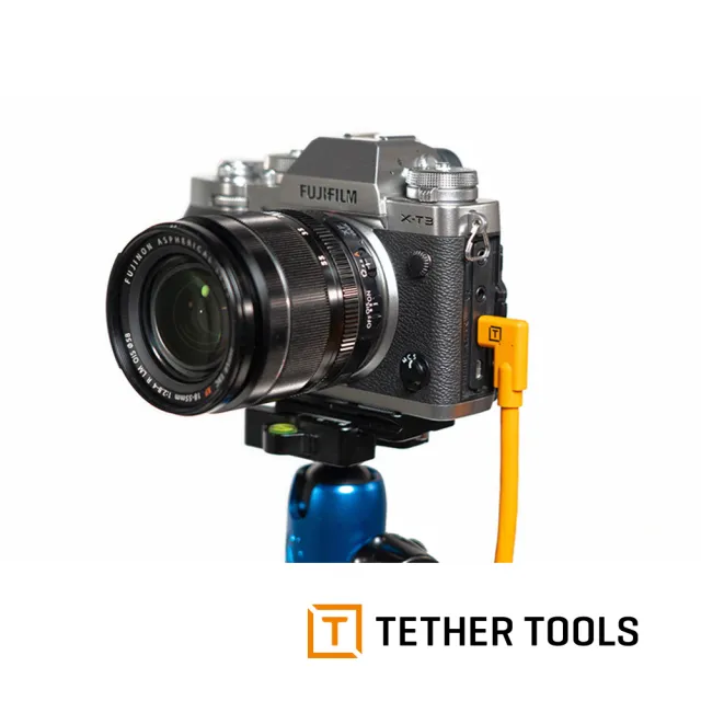 【TETHER TOOLS】CUC15RT2RT-ORG USB-C 轉 USB-C 雙直角傳輸線 4.6M(公司貨)
