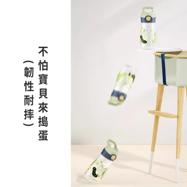 【SUNY】美國Tritan材質兒童吸管水杯 480ml 彈蓋吸管水杯 運動水杯 塑膠水杯 戶外手提隨行杯(贈背帶)