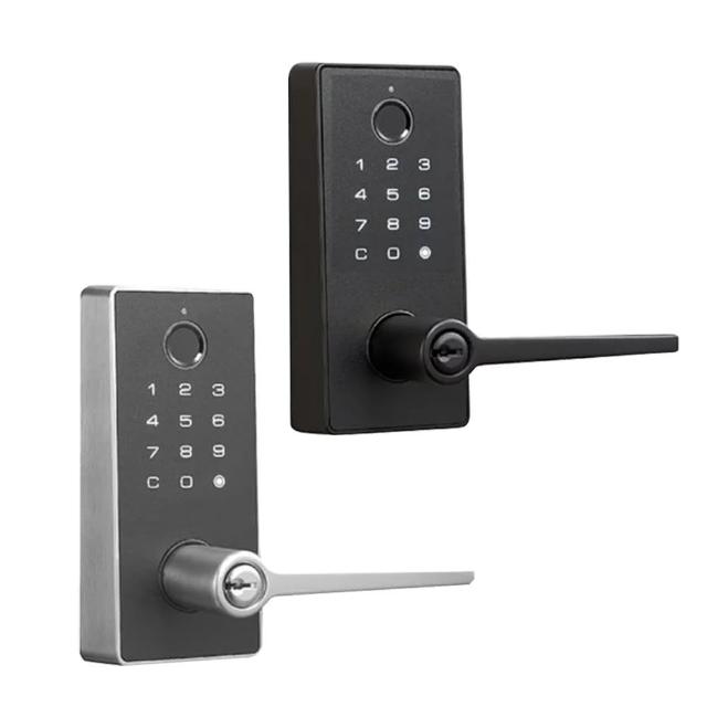 【Kwikset 凱特安】PR3S 微觸式電子把手鎖 密碼電子鎖/水平電子鎖(指紋/密碼/鑰匙三合一 電子鎖)