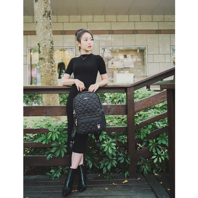 【deya】雙11 凱蒂hello kitty 奧黛麗赫本抗菌2in1雙肩媽媽包 贈kitty卡套夾︱三麗鷗 後背包