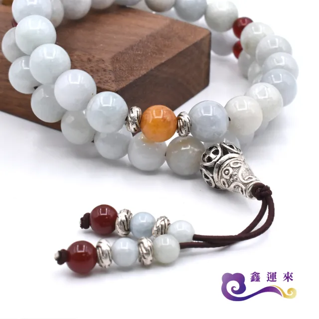 【鑫運來】◎翡翠雙圈念珠手鍊