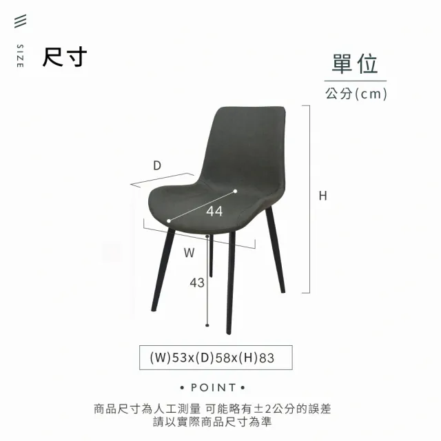 【IHouse】摩登 皮革餐椅/休閒椅/會議椅(2入)