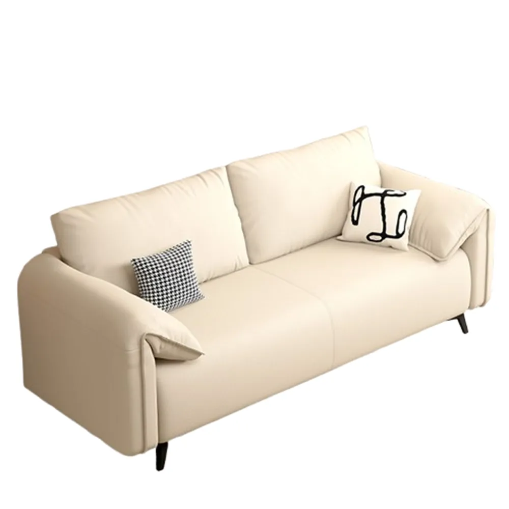 【顧屋家居】小雙人位1.3米 透氣乳膠款 貓抓皮(奶油風沙發 貓抓皮沙發 客廳沙發  雙人沙發 預購15天)