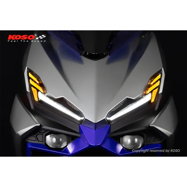【KOSO】龍紋 LED 前方向燈(SYM三陽DRGBT二代/ NEW DRGBT / DRG II 前方向燈組/方向燈：黃光/定位燈：白光)