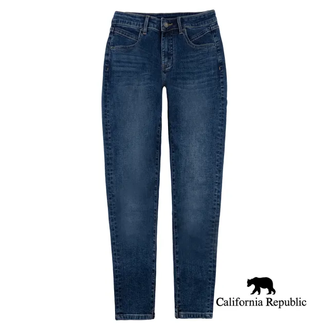 【California Republic】CALIFORNIA深藍修飾牛仔褲(女版)