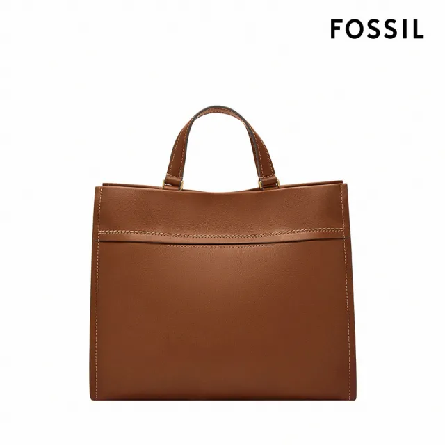 【FOSSIL】Gemma 真皮手提包-咖啡色 ZB1992200