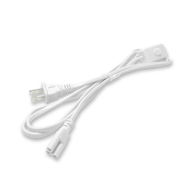 【加特屋】T5/T8 三孔 帶開關電源線 180cm 附開關 白色(LED 支架燈 層板燈 植物燈)