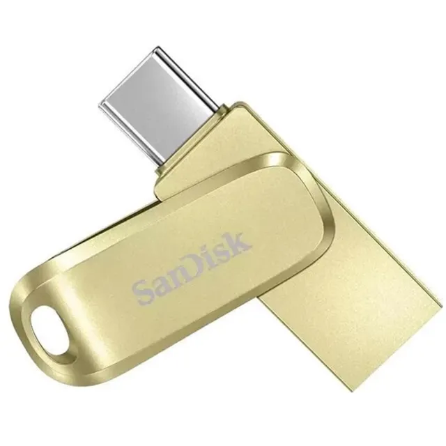 【SanDisk 晟碟】256GB Ultra luxe TYPE-C SDDDC4 金色 OTG USB 雙用隨身碟