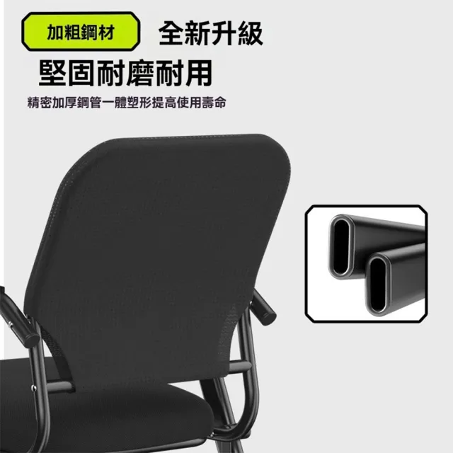 【良品空間】折疊椅 會議椅 折合椅 接待椅 工作椅 靠背椅(免組裝 加粗鋼材 承重150kg 舒適扶手 15天預購)