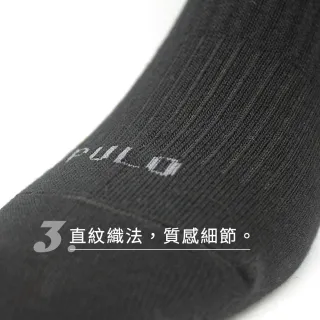【PULO】3雙組 零著感無痕短襪(短襪/學生襪/休閒襪/無痕襪口/襪/男襪/女襪/運動襪/素色襪)