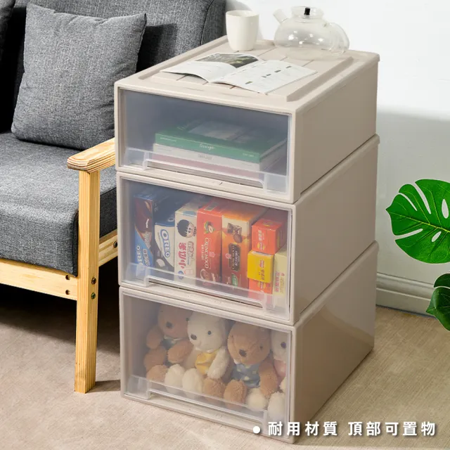 【ONE HOUSE】53L+ 69L  加厚大容量抽屜收納箱 _特大加長 安全鎖扣 (收納櫃/文具收納/置物櫃/收納架 /廚房)