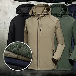 【Heart:W 新職人】★薄款連帽衝鋒速乾外套(防風/防潑水/運動/登山/秋裝/大尺碼)