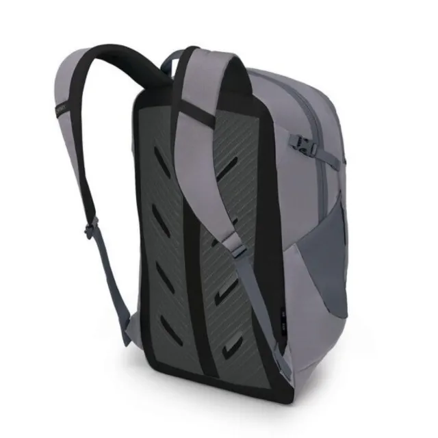 【Osprey】雙11 Axis 24 多功能通勤電腦背包 聲波灰 Soundwave Grey(休閒後背包 雙肩後背包 筆電