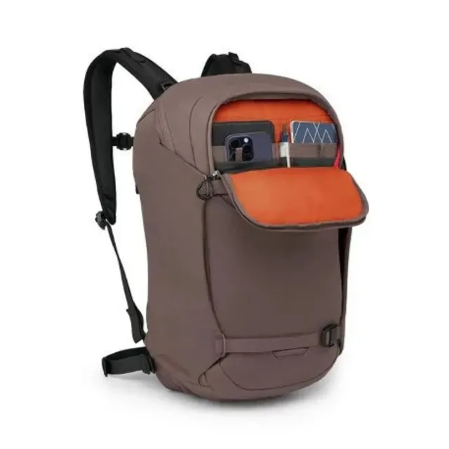 【Osprey】雙11 Metron 24 通勤電腦背包 岩漿棕(自行車通勤專用背包 電腦背包 筆電背包 日常背 