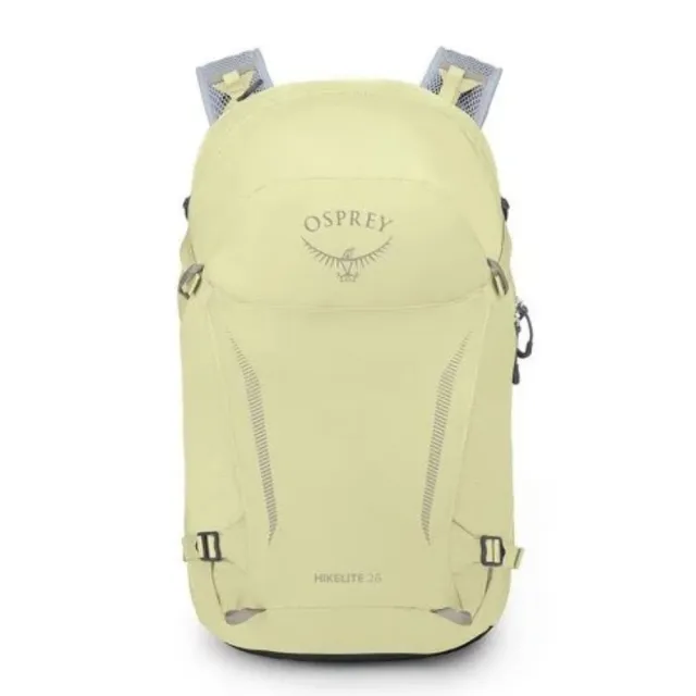 【Osprey】雙11 Hikelite 26 輕量網架背包 星塵黃/灰狼(健行背包 運動後背包 多功能背包)