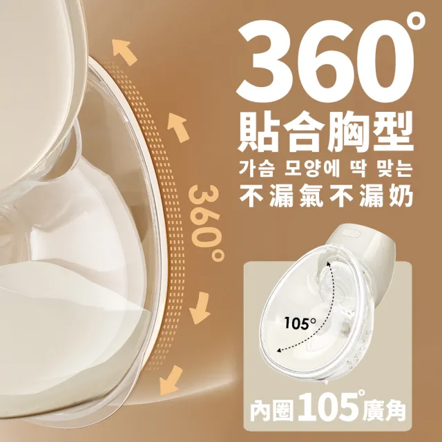 【Snowbear 小白熊】智允 免手持穿戴電動吸乳隱形杯組(擠乳器 吸乳器 擠奶器 電動吸乳器 集乳器 吸奶器)